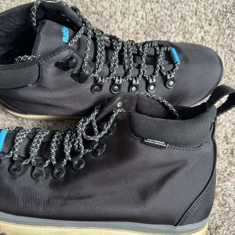 Native Men's Fitzsimmons Treklite Waterproof Lightweight Black Hiking Boot Sz 12